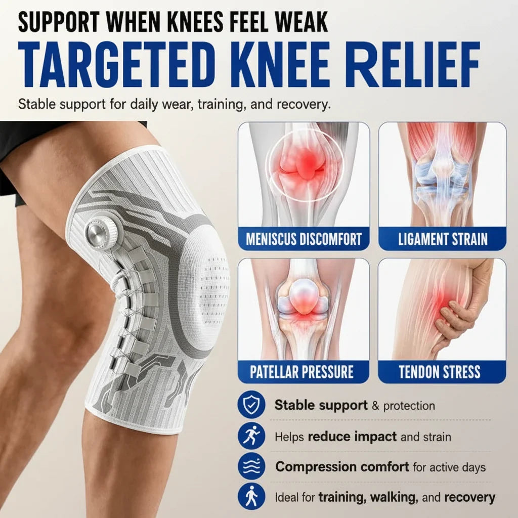Dial-Adjust Compression Knee Brace