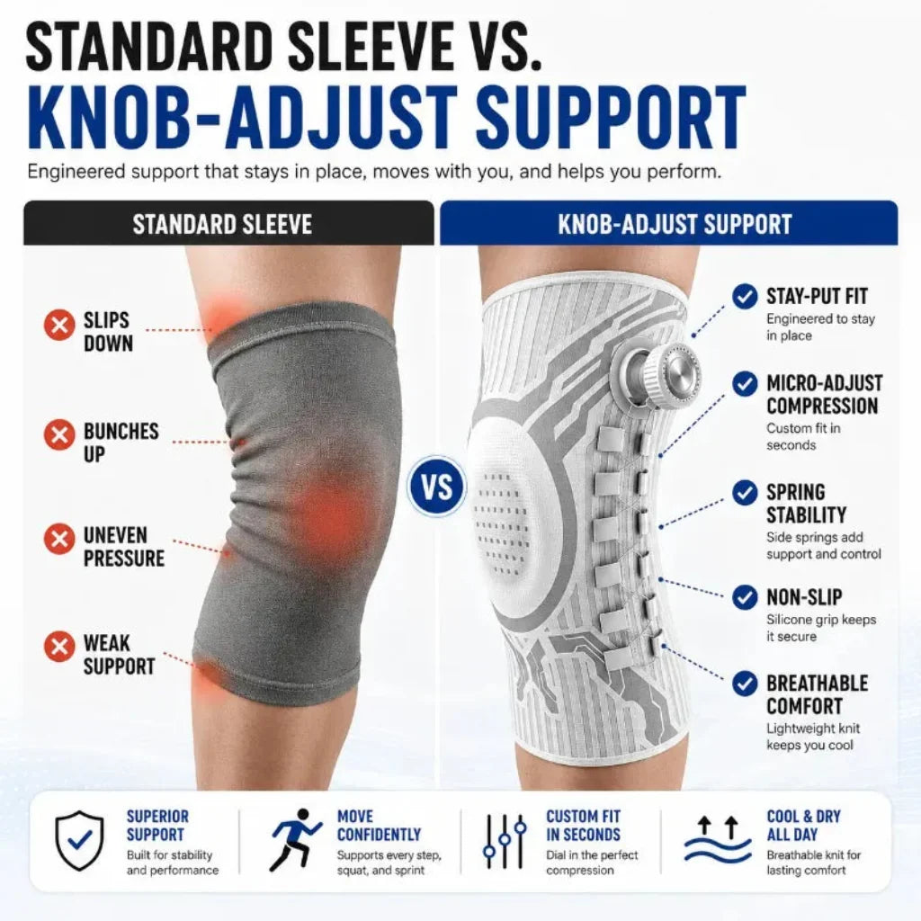 Dial-Adjust Compression Knee Brace